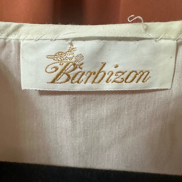 Vintage Barbizon Nightgown White with Blue Embroidery - Picture 9 of 9